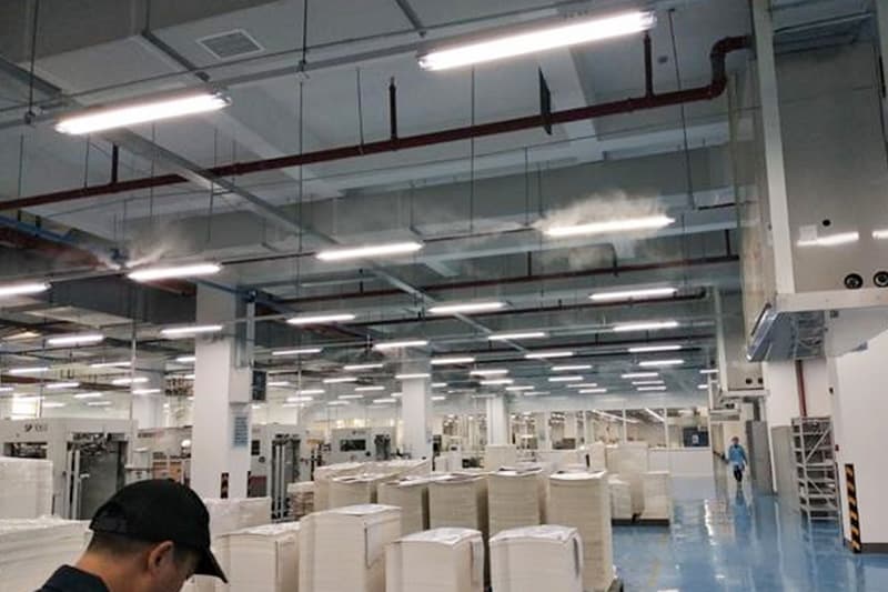 南宁塑料厂的喷雾加湿